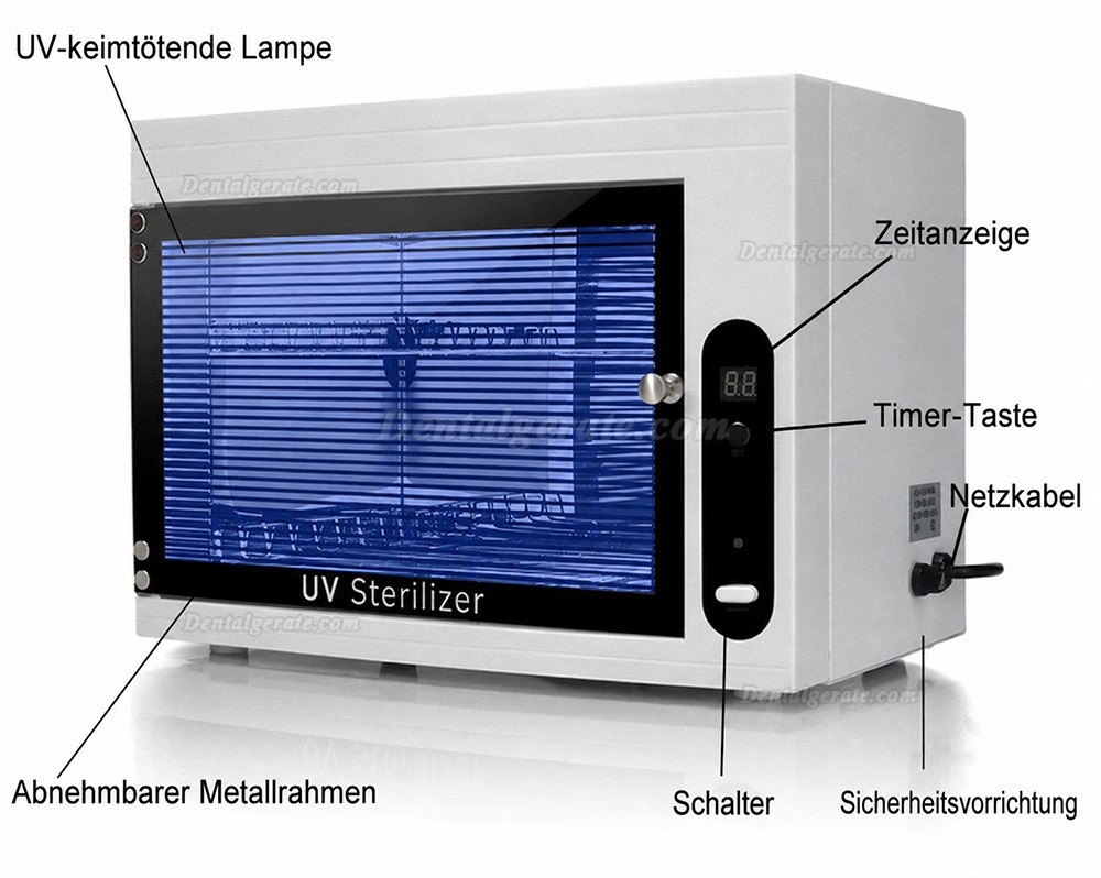 15L Ozon Desinfektionsbox Home handels&uuml;bliche Zahnheilkunde UV Sterilizer Cabinet